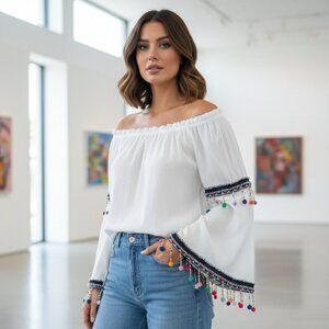 Anthropologie’s RAGA Off-Shoulder Top (Small)